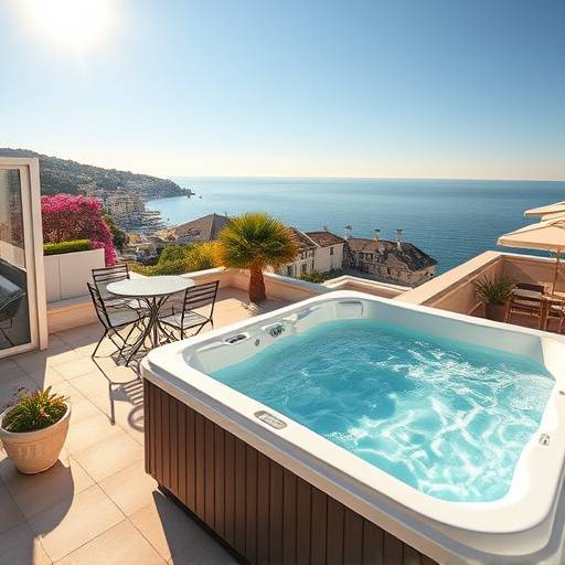 Appartement de luxe avec jacuzzi sur le toit à Beaulieu-sur-Mer
