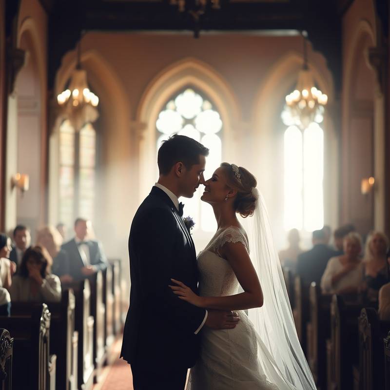 Photographie de mariage romantique