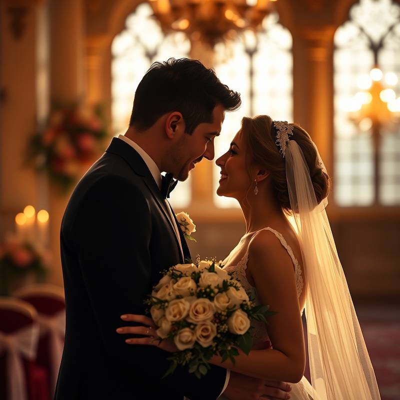 Photographie de mariage romantique et élégante