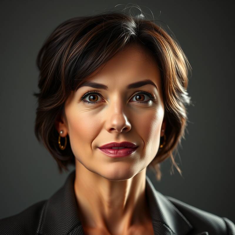 Portrait professionnel expressif et raffiné