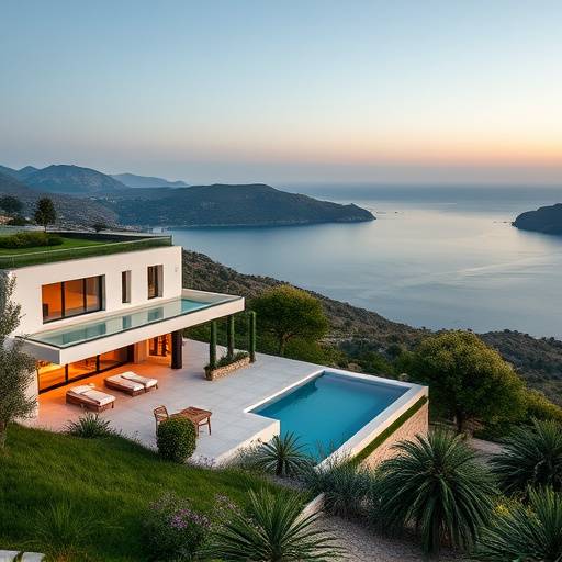 Villa contemporaine avec vue panoramique à Èze
